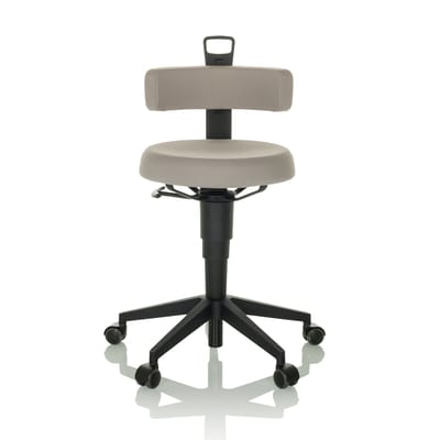 Werkkruk / balansstoel TOP WORK FLEX stof grijs hjh OFFICE