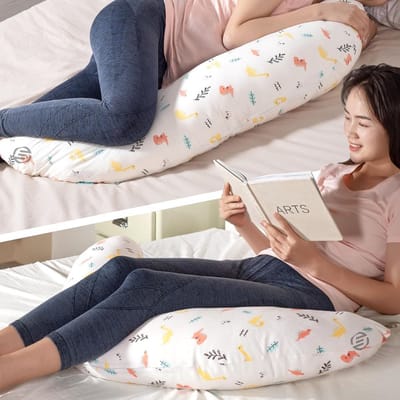 Equivera Zijslaapkussen Volwassenen - Zijslaapkussen - Lichaamskussen Zijslaper - Zijslaap Kussen Volwassenen - Zwangerschapskussen - Voedingskussen - Borstvoedingskussen - Body Pillow - Voor een comfortabele nachtrust!
