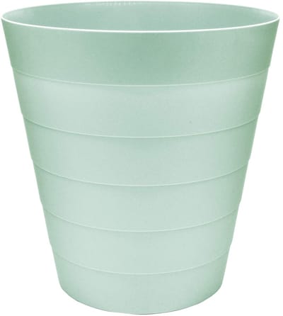 Afvalpapiermand Plastic - Prullenbak Vuilnisbak - Kantoor Keuken - Modern Design - 8 Liter - Celadon Aqua