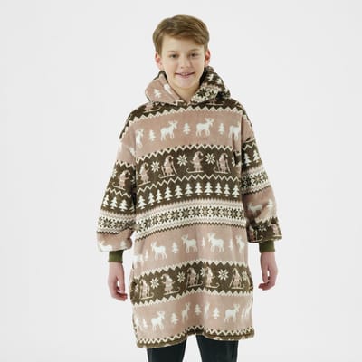 LAPLAND - hoodie 60x90 cm - tieners - XS - kerst - Military Olive - groen