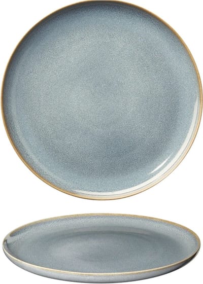 Asa Selection Dinerborden Saisons - Set van 4 - Dinner Plate - Aardewerk Denim - Vaatwasserbestendig - Ø 26,5 cm