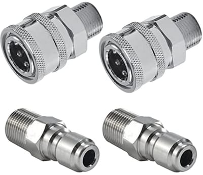 Hogedrukreiniger Adapter Set met 3/8 Inch Snelkoppeling