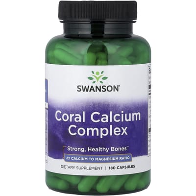 Swanson, Koraal Calcium Complex, 180 Capsules