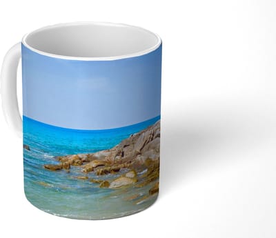 Mok - Koffiemok - Strand - Zee - Tropisch - Zomer - Mokken - 350 ML - Beker - Koffiemokken - Theemok