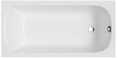 Badland CLASSIC SLIM ligbad 140 x 70 cm wit met styropor ombouw