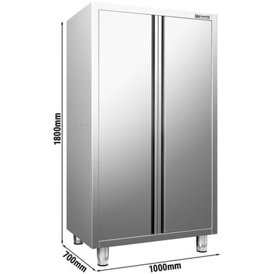 GGM Gastro Geschirrschrank PREMIUM - 1000x700mm - mit 2 Flügeltüren - Höhe: 1800mm