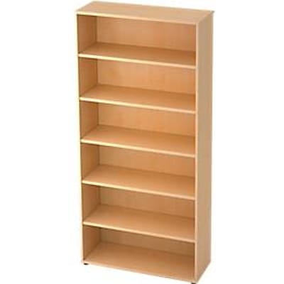 TOPAS LINE boekenkast, spaanplaat, 6 OH, 5 legborden, B 1000 x D 400 x H 2156 mm, ahorndecor