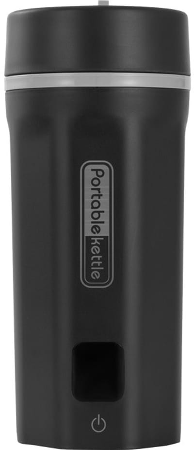 Draagbare elektrische waterkoker - 550 ml elektrische reiswaterkoker - Draagbare verwarmende waterbeker - Waterbeker van roestvrij staal 304 - Kleine warmwaterbeker met 6 warmtestanden - Geschikt voor reizen, thuis en buitenshuis - Zwart