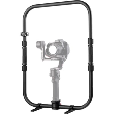 DF DIGITALFOTO MAGIC RING X Professionele fotografie met dubbele handgreep en handheld stabilisator zwart