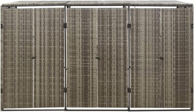 YOR® Kliko Ombouw – Containerberging – Enkele Containerkast – Containerombouw - Container Ombouw - Zwart - 102cm x 40cm x 13cm; 25 kg