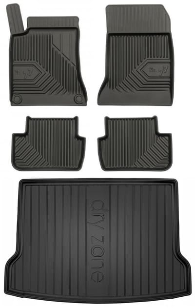 FROGUM 77 Set Automatten en Kofferbakmat - Geschikt voor Mercedes-Benz GLA X156 (2013-2019) - TPE Rubber - Zwart