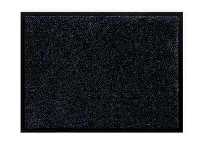 Wovar Schoonloopmat Zwart 60 x 80 cm - Deurmat Dikte 9.5 mm