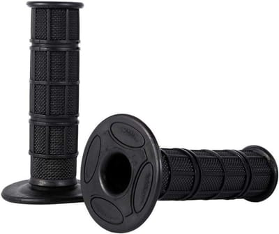 Motorfiets Handgrepen van Siliconen - 7/8 Inch - Comfortabele Soft Handle Bar Grips - Zwart - Interieuraccessoires voor Motorrijders.