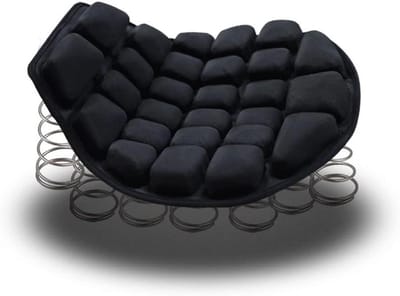 Motorfiets Luchtkussen - Zitkussen Motor - Comfortabel Rijden - Drukverlagend Airbag - Large 15x14 inch - Zwart