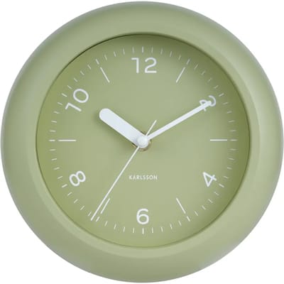 Karlsson Wandklok Tender Rib - Theegroen - Ø25cm - Wandklok Scandinavisch