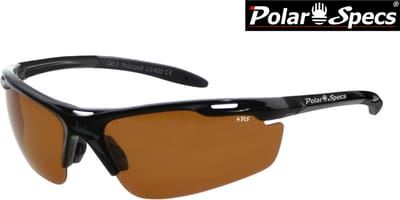 Polar Specs® Polariserende Zonnebril Velocity Sport PS9041 – Black Frame – Polarized Brown – Medium – Unisex