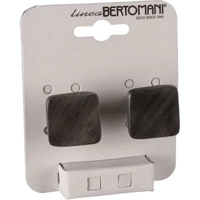 Bertomani Meubelknop - Zamak - Geweerkleurig - 30x30mm - Set Van 2