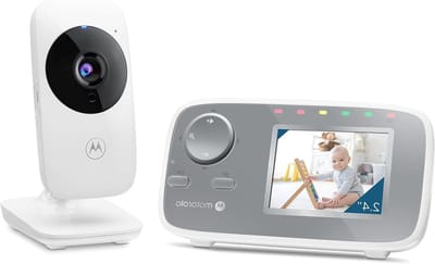 Babyfoon met Camera - Baby Monitor Video - Baby in de gaten houden - Temperatuurmonitoring - 300M Bereik - Wit