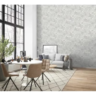 Behang bakstenenmuur - Behang - Muurdecoratie - Wanddecoratie - Vliesbehang - Assorti 2022-2024 - 0,53 x 10,05 M.