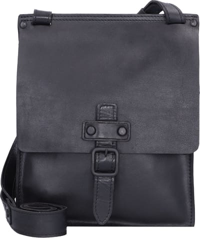 HAROLD'S Leren Schoudertas Aberdeen Crossbag Black Zwart