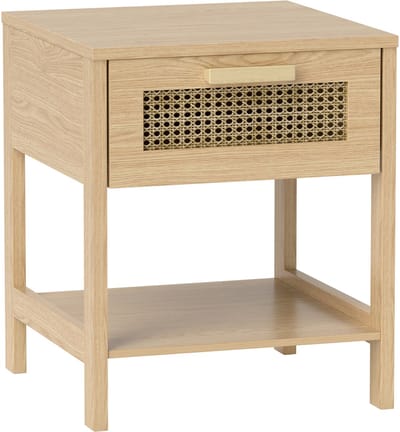 HOMCOM-Nachttisch-MDF-40L x 40B x 48,4H cm-Naturholz