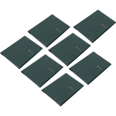 7 Stuks Muntcollectieboek Groen Transparante Pagina's Waterdicht Stofdicht 120 Vakken Muntcollectieboek gray