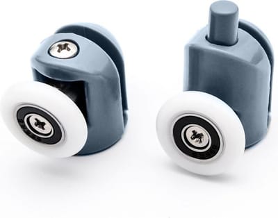 WiseGoods - Douchecabine Wielen - Deurgeleiders Schuifdeur - Wieltjes Geleiders - Wielenset - 4 Boven Rollen en 4 Onder Rollen