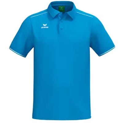 Erima Cmpt 3 Wings Polo Heren - Curaçao / Wit | Maat: S