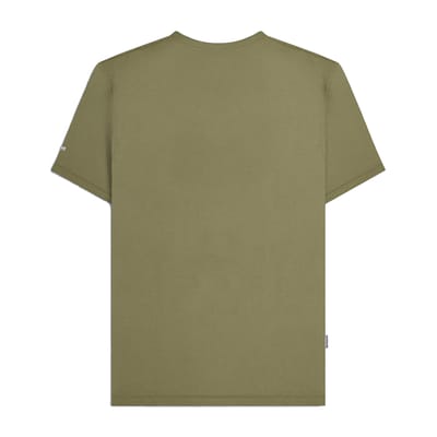 Lambretta Heren AW25 Track T-Shirt (Khaki Groen)