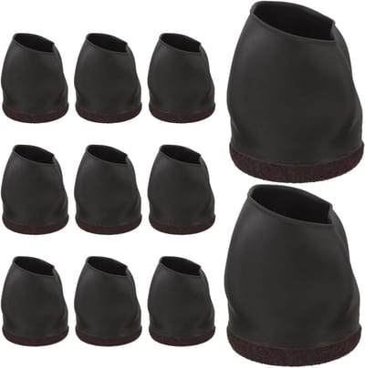 Wielstoppers - Meubelbeschermers - Vloeren Beschermen - Antislip Stabiliteit - 10 Stuks - Zwart