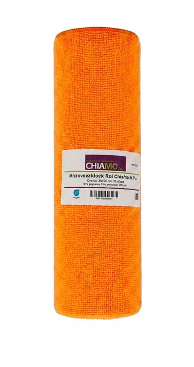 Microvezeldoek Rol ChiaMo.nl Pro Oranje 30x30 cm (25 stuks)
