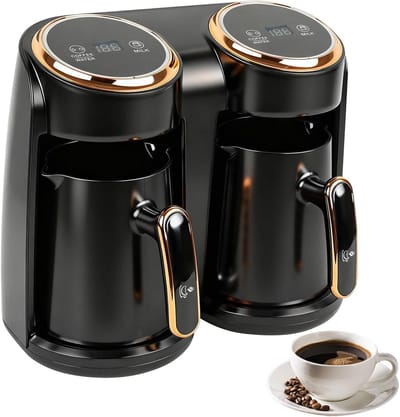 Elektrische Turkse Koffiemaker met Dubbel Verwarmingssysteem en Overloopbeveiliging