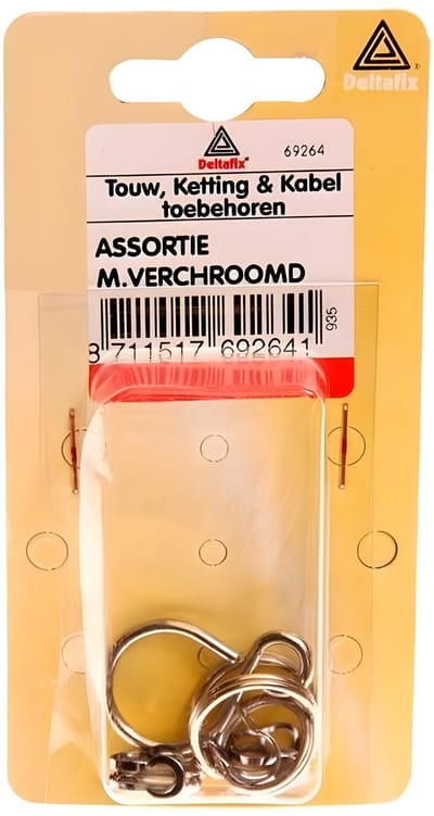 Deltafix - Clip ring s-haak ass v.chr 14st
