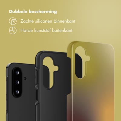 Selencia Hoesje - Geschikt voor Samsung Galaxy A17 (5G) / A17 (4G) - Backcover - Gradient Olive Dust