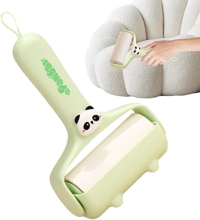 Pluisroller Kleding - Haarverwijderaar - Kleding Reinigen - Verbeterde Kleefkracht - 12.5 cm - Panda