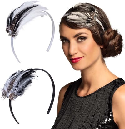 Boland - Diadeem Claudette - Één maat - Volwassenen - Vrouwen - 20's - Roaring Twenties