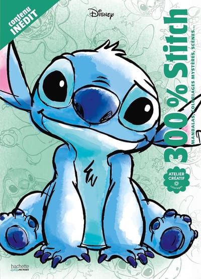 300% Stitch: Mandalas, Coloriages Mysteres, Scènes - Hachette - Kleurboek voor volwassenen