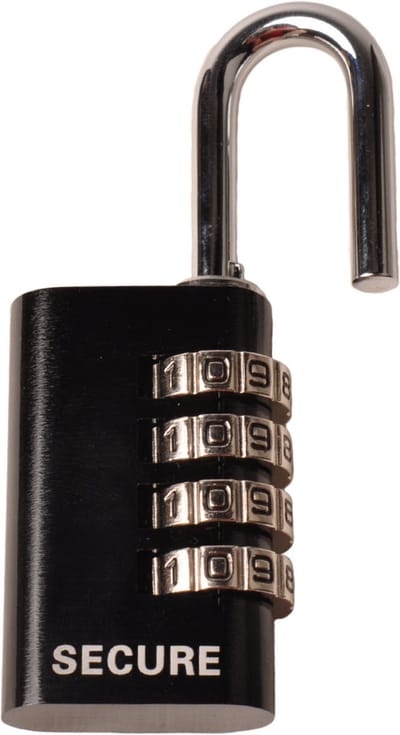 Hangslot met cijfercode klein - 4 cijfers