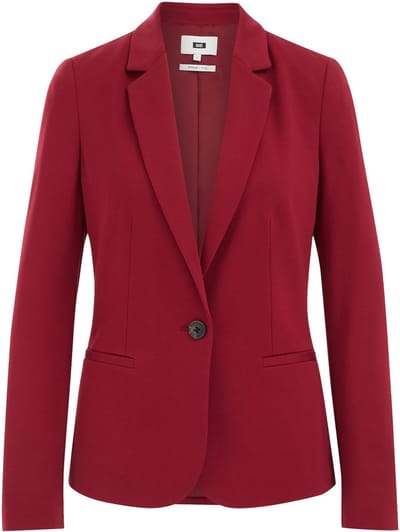 WE Fashion Dames getailleerde jersey stretch blazer