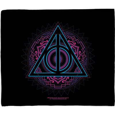 Harry Potter Deathly Hallows Fleece Blanket - M