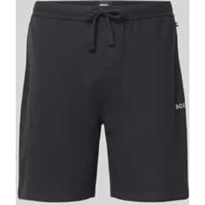 regular fit sweatshorts met structuurpatroon