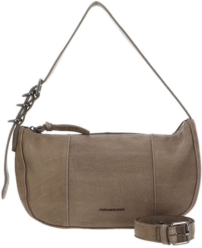 FREDsBRUDER Leren Schoudertas Ride Easy Round Shoulderbag Dirty Stone Taupe