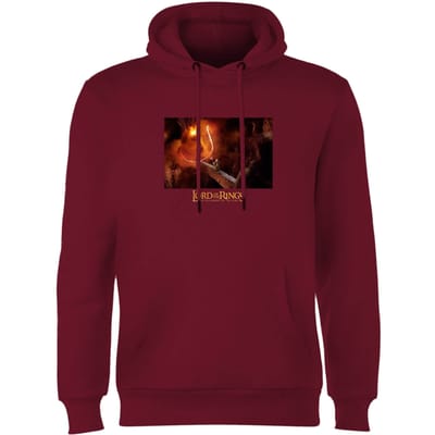 Lord Of The Rings You Shall Not Pass Hoodie - Burgundy - S