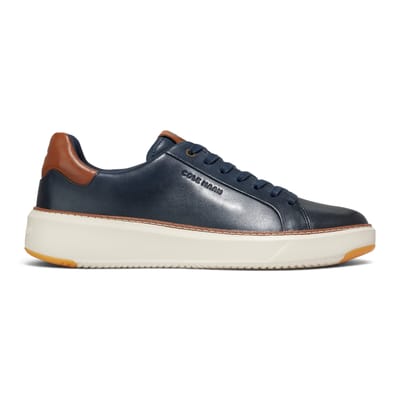 Cole Haan GrandPro Luxe Mile Trainer Blauwe Leren Sneakers voor Heren - C37158