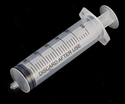 Spuit voor industrie lijm dosering - 4 stuks doseerbuis voor laboratoria, water geven en bijvullen - 60 ml