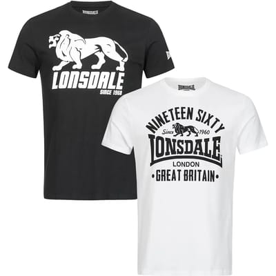 Lonsdale T-shirt Bylchau T-shirt regular fit double pack