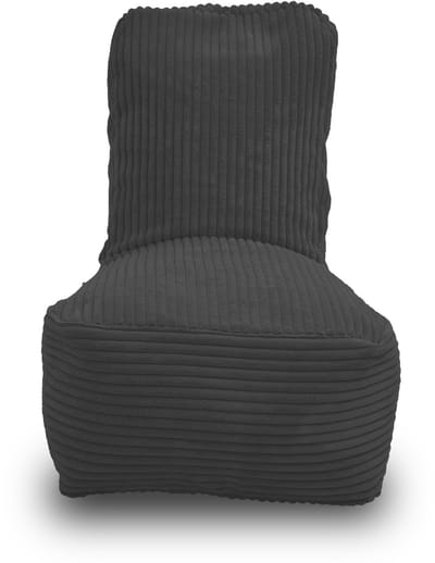 Whoober Fiji – Kinderstoel Zitzak – Antraciet dik ribfluweel – Comfortabel & Duurzaam