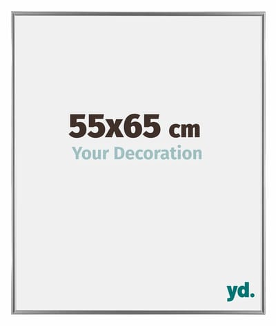 Your Decoration - Fotolijst 55x65 cm - Kunststof - Zilver Hoogglans - Evry