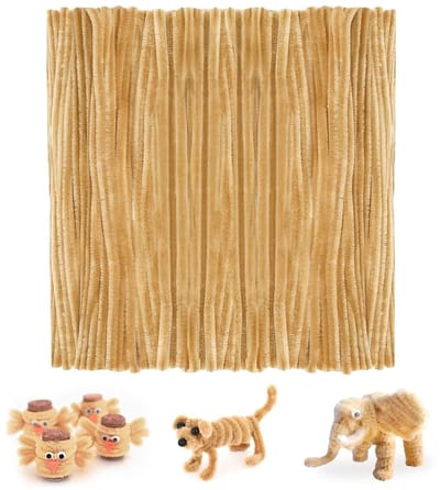 Bendbare Pijpjes voor Creatief Gebruik, 200 Stuks van 30 cm, Ideaal voor Knutselen en Decoraties, Lichtbruin