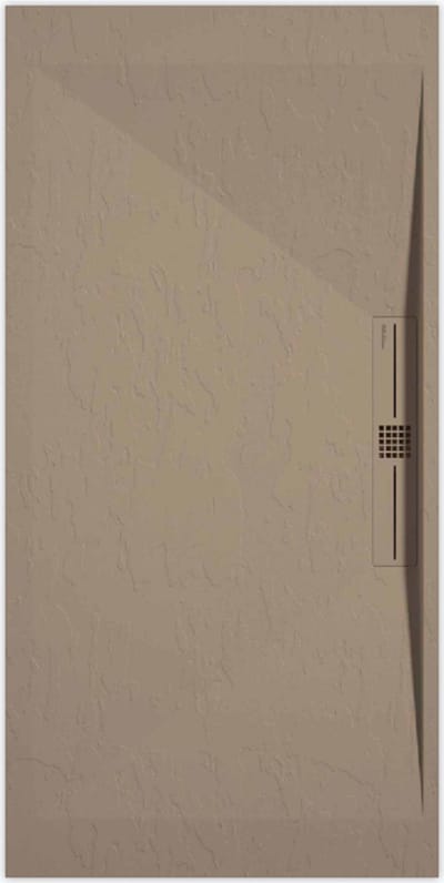 Sanifun douchebak Stone Side Moka Slate 900 x 800 P